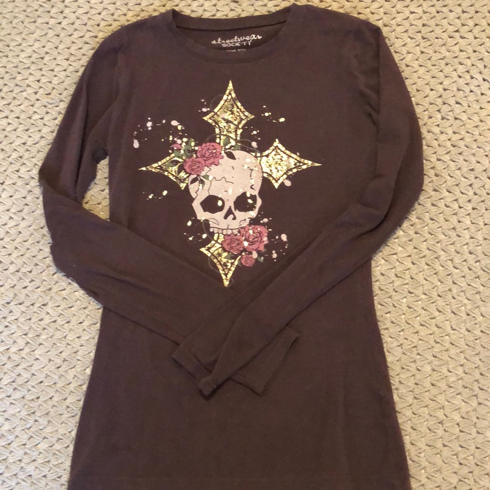 StreetWare Society long sleeve skull shirt